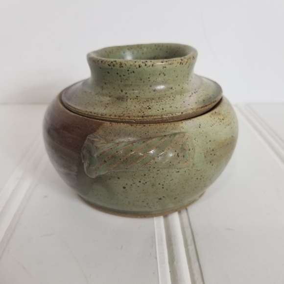 John Graves Pottery Egg Cooker with Lid Stoneware Farm Cottage Country - Picture 3 of 14